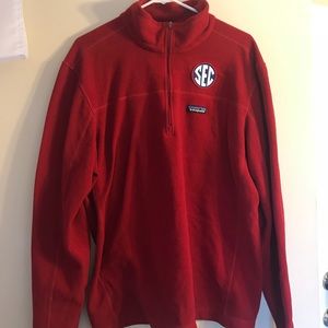 RED PATAGONIA SEC MENS 1/4 ZIP MICRO FLEECE LARGE